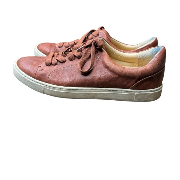 👟 Frye Ivy Low Top Leather Sneakers Women’s 10 Brown Lace Up Casual 👟 - Picture 3 of 9